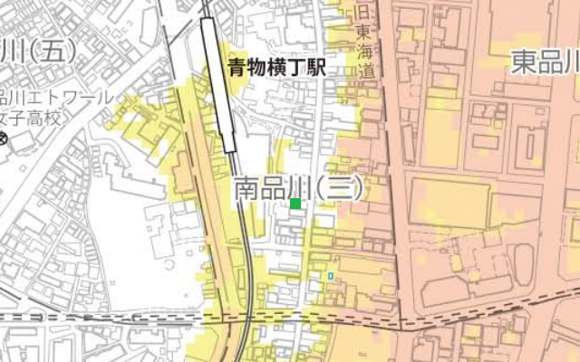 品川区浸水ハザードマップ